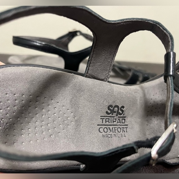 SAS black snake Capri T-Strap Sandal size 10 - Picture 6 of 12